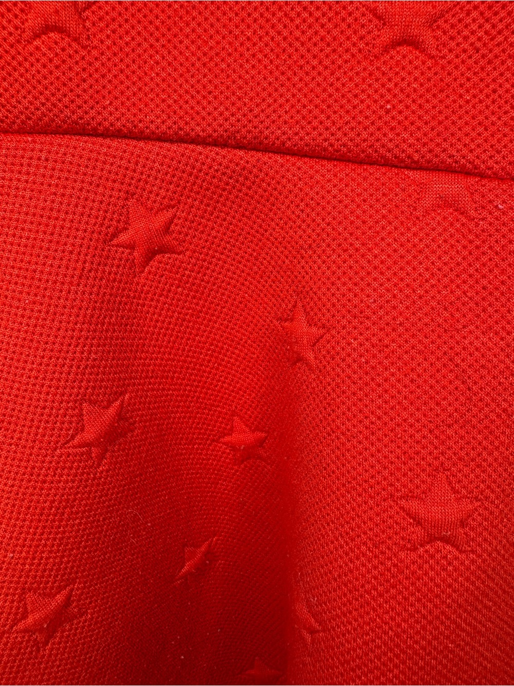 TOMMY HILFIGER Girls Size 7Y Cardinal Red Star Thick Textured Fit & Flare Dress - Picture 4 of 12